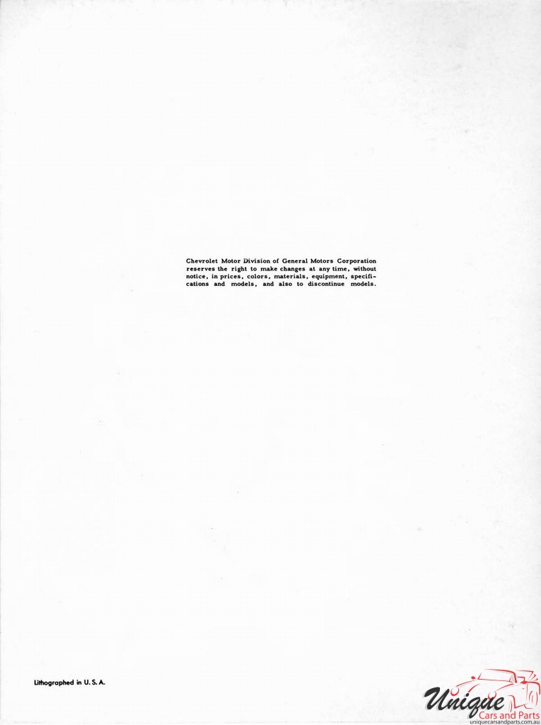 1951 Chevrolet Engineering Features Booklet Page 37